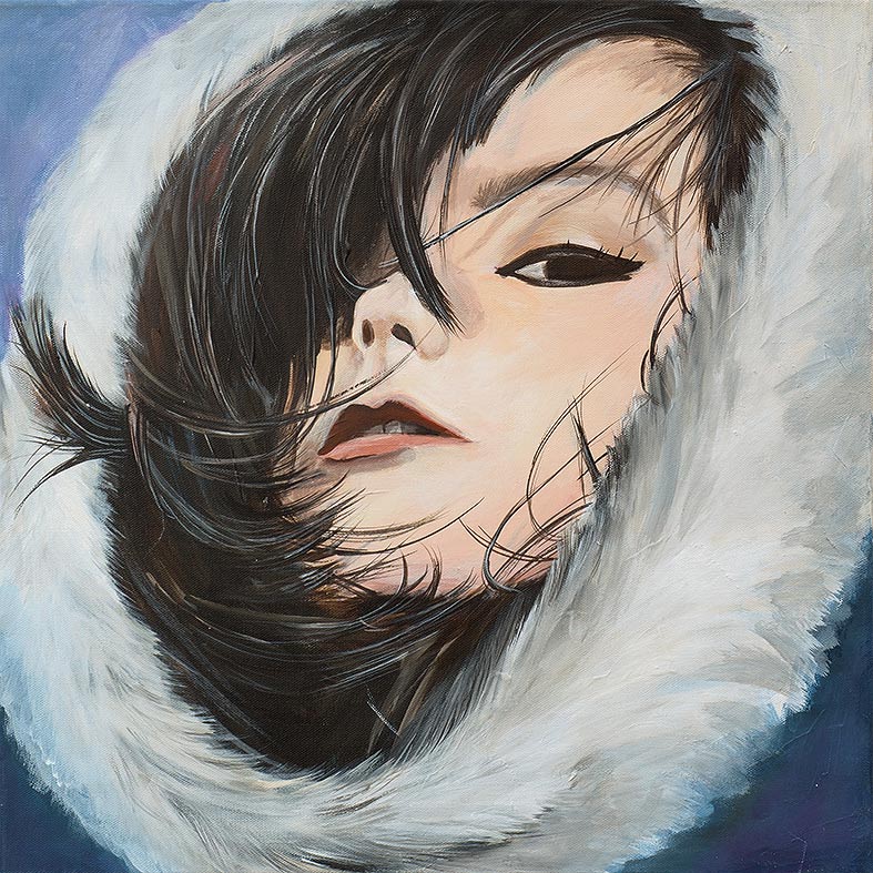 Music - Porträt Malerei Björk
