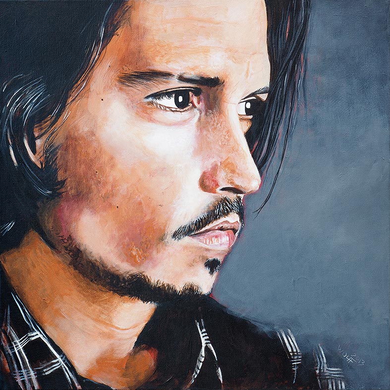 Movie - Porträt Malerei Johnny Depp
