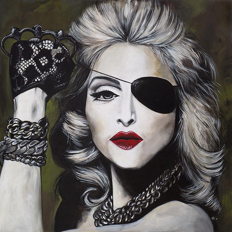 Music - Porträt Malerei Madonna - Girls gone wild