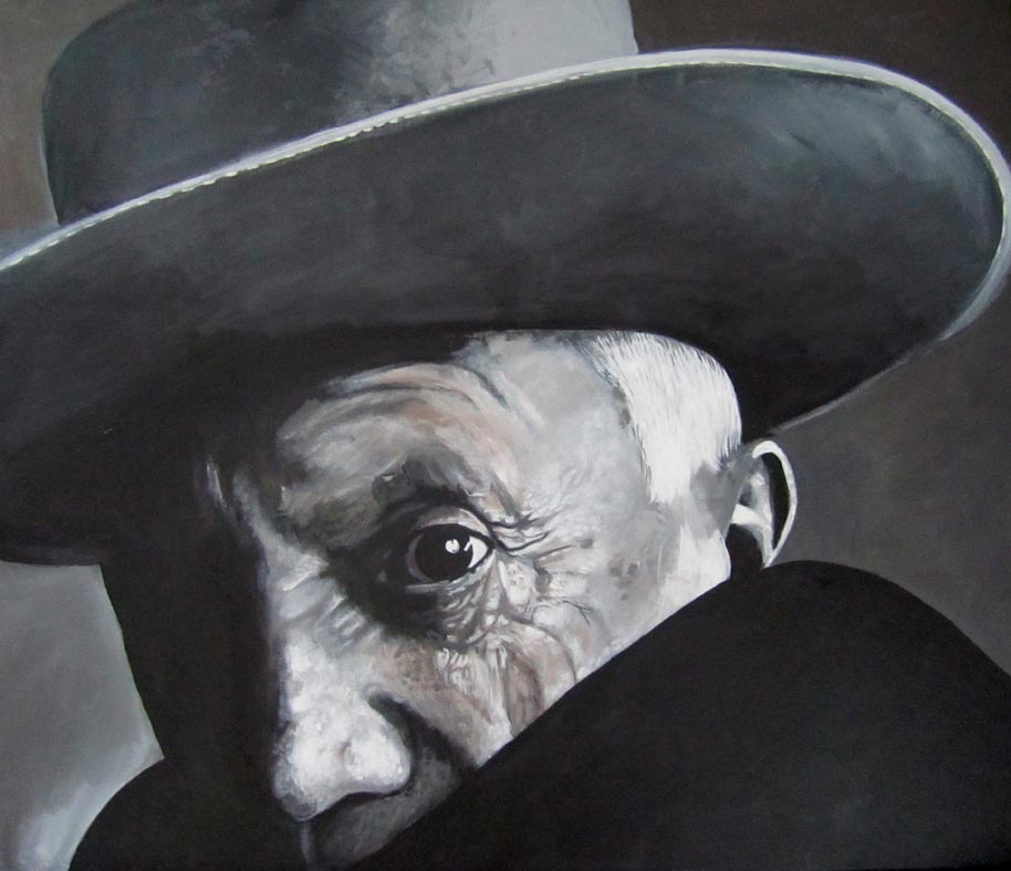 Black - Porträt Malerei Pablo Picasso